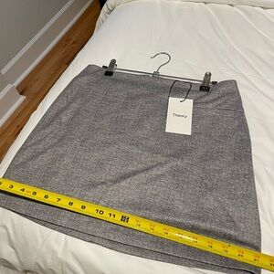 Theory Karesh Tailored Gray MiniSkirt